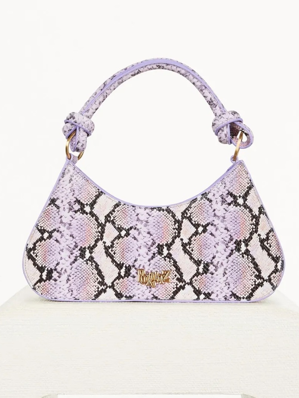 Bratz x Cult Gaia Purple Python Snakeskin Shoulder Bag Rare Y2K Bag